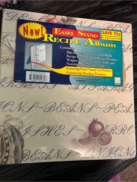 Other - Thompson Recipe Album with Easel Stand